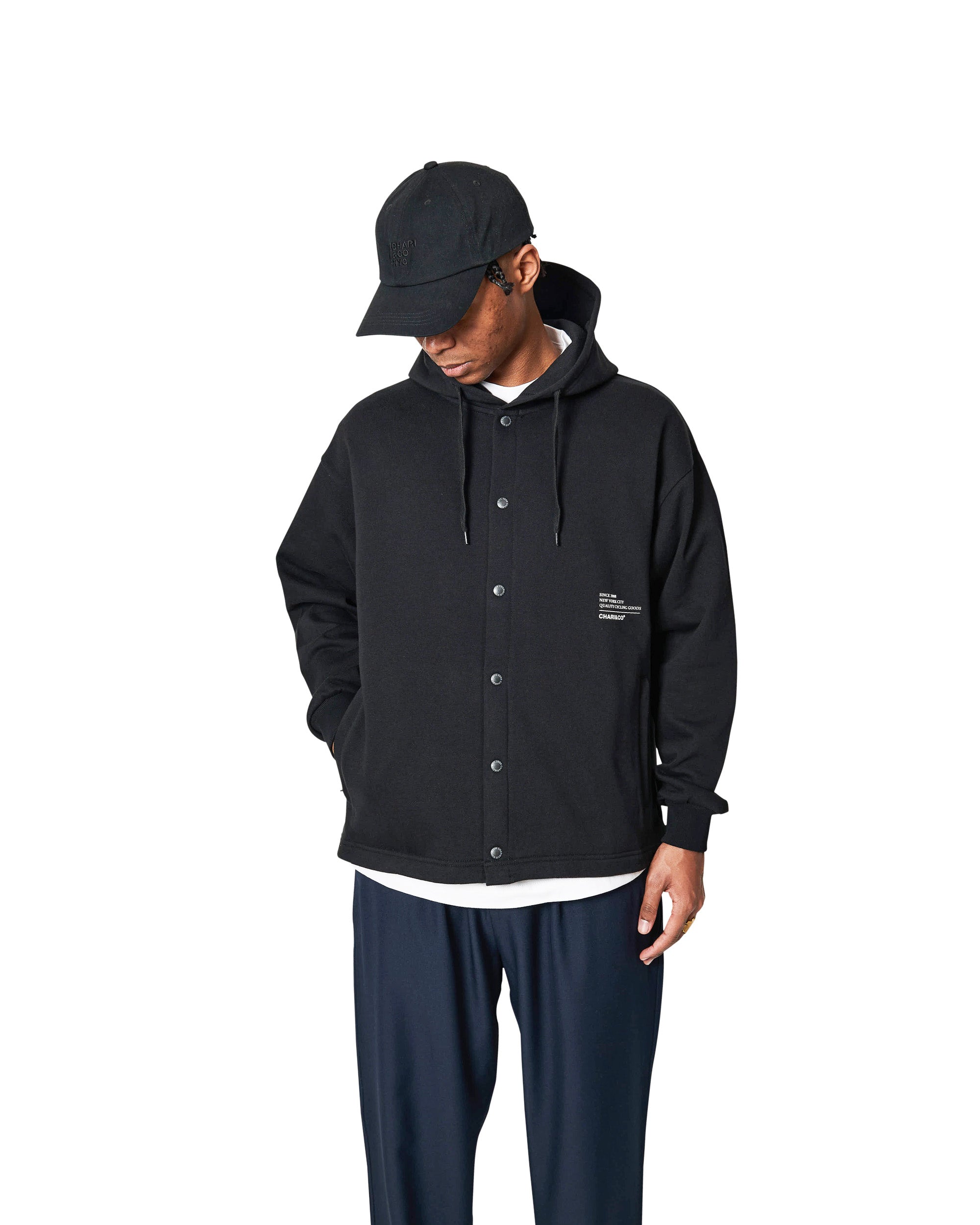 QUALITY GOODS BUTTON UP SWEATS