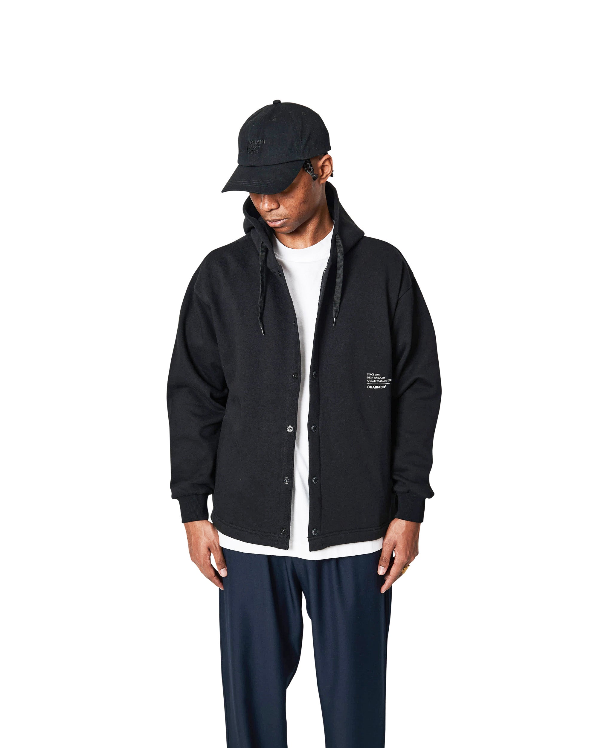 QUALITY GOODS BUTTON UP SWEATS