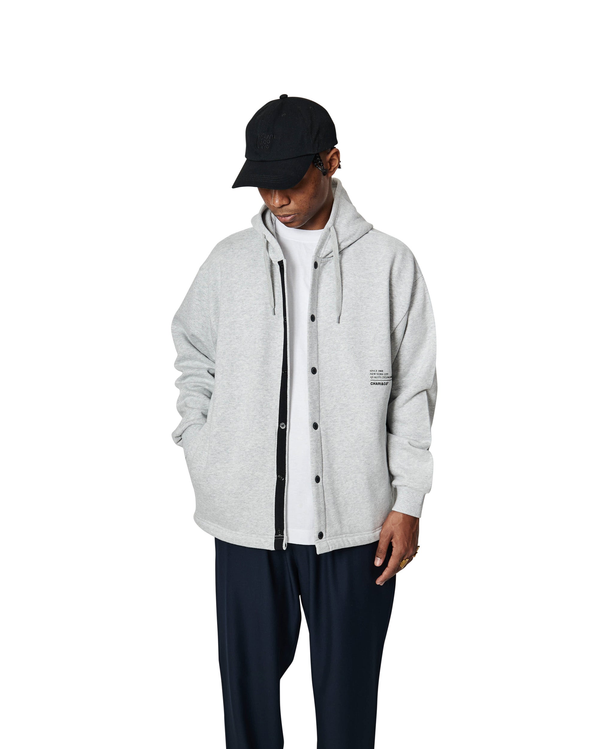 QUALITY GOODS BUTTON UP SWEATS