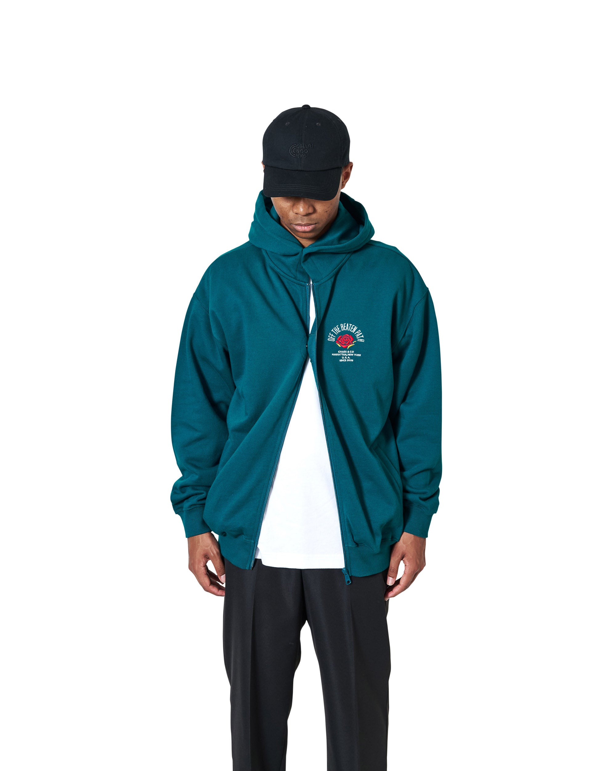 OFF THE BEATEN PATH ZIPUP HOODIE SWEATS