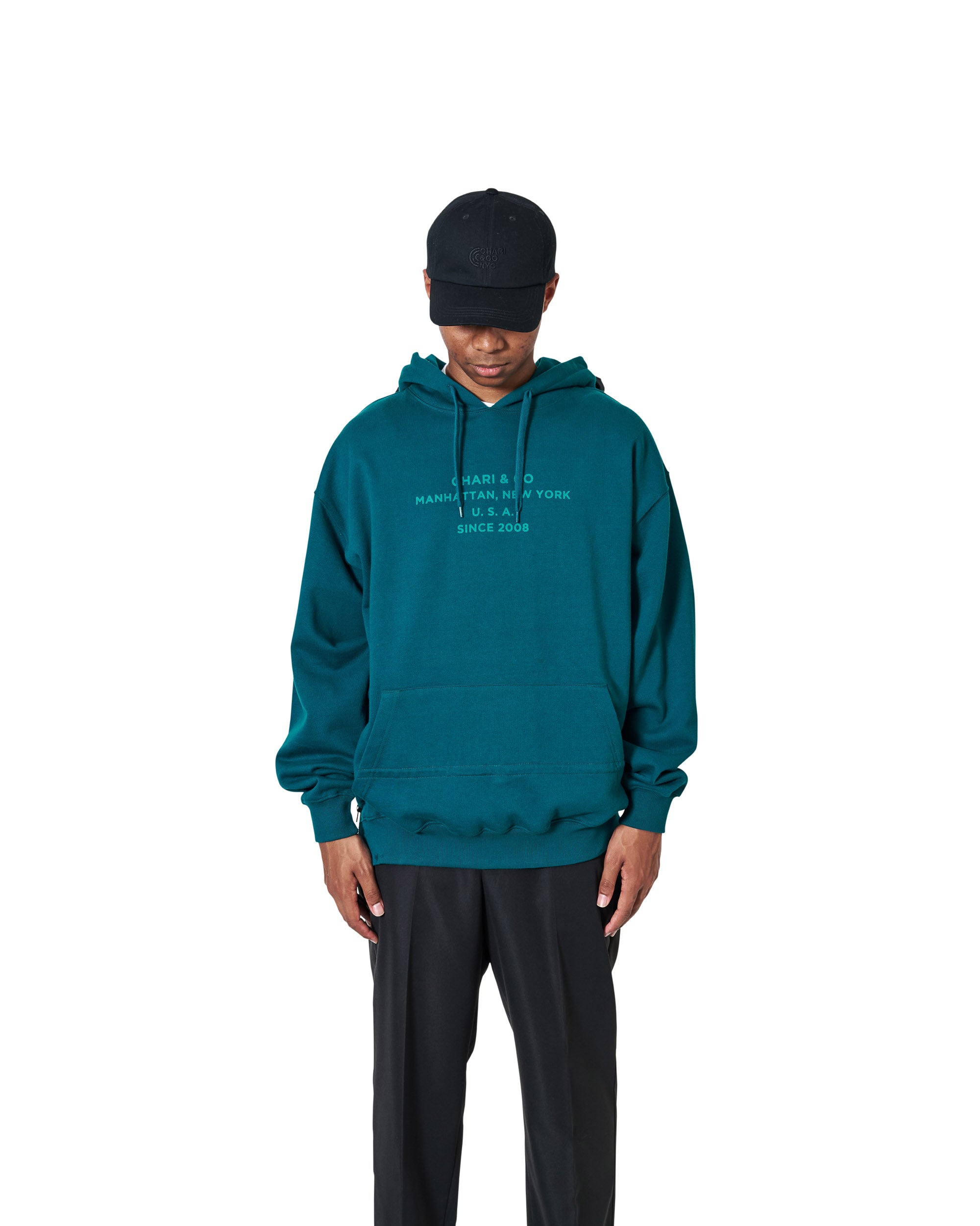 LOCATION LOGO VENTILATED HOODIE SWEATS