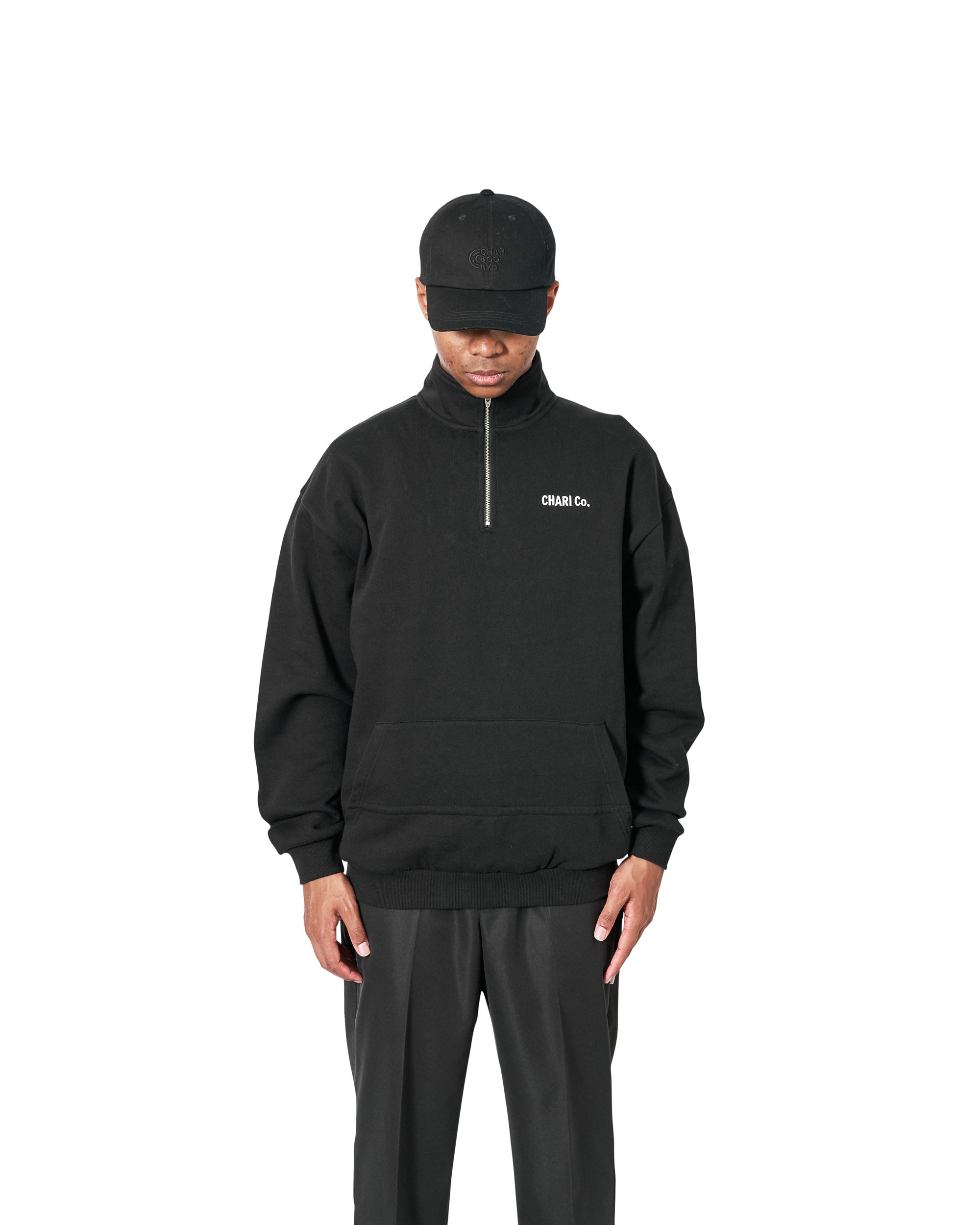 ID.（ノーアイディー） NO CHARI＆CO　ナイロンハーフジップパーカー パーカー Zip Half ID.」Changing 「NO ウェア