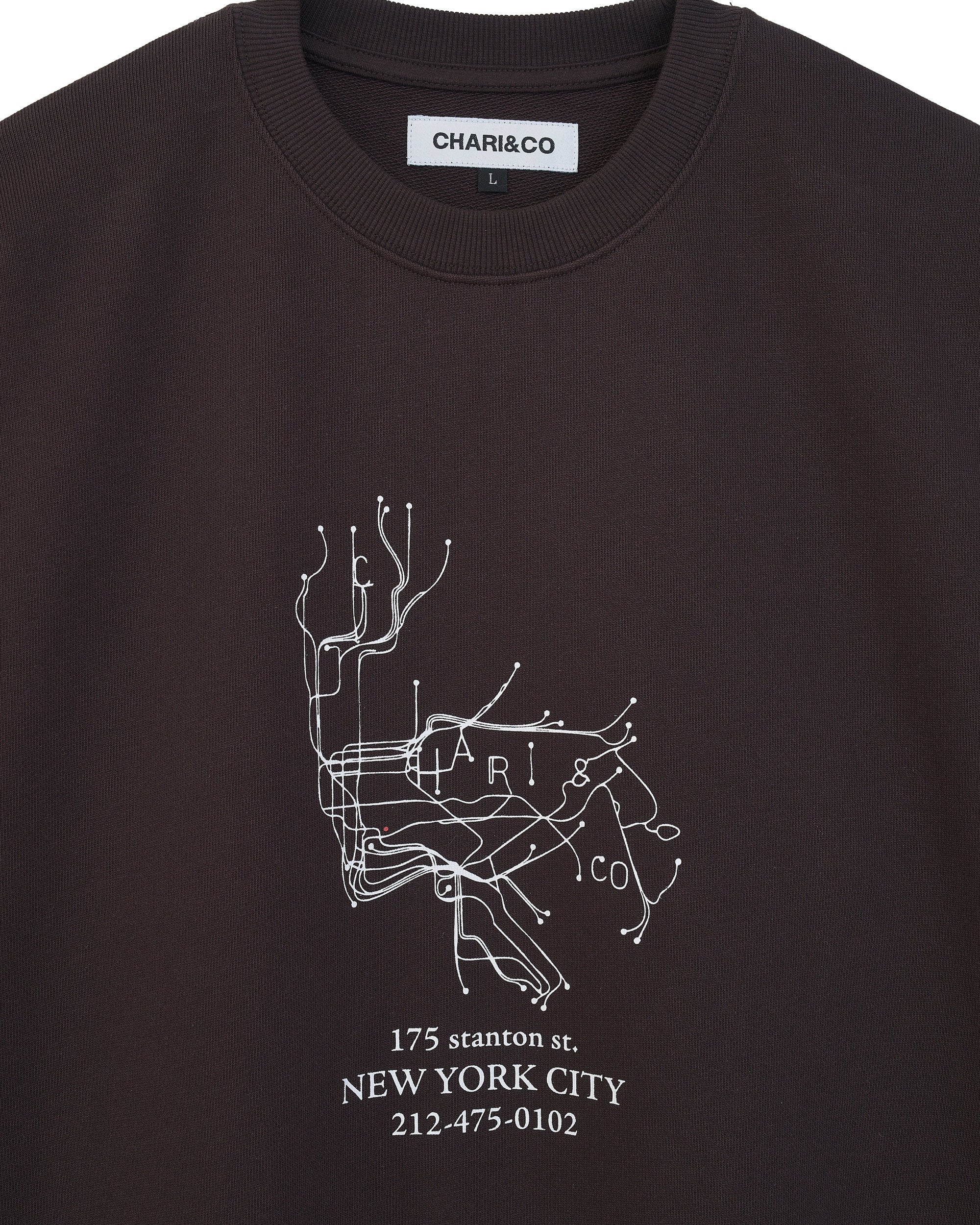 【9月初旬発売予定】CHARI METRO MAP SWEATS