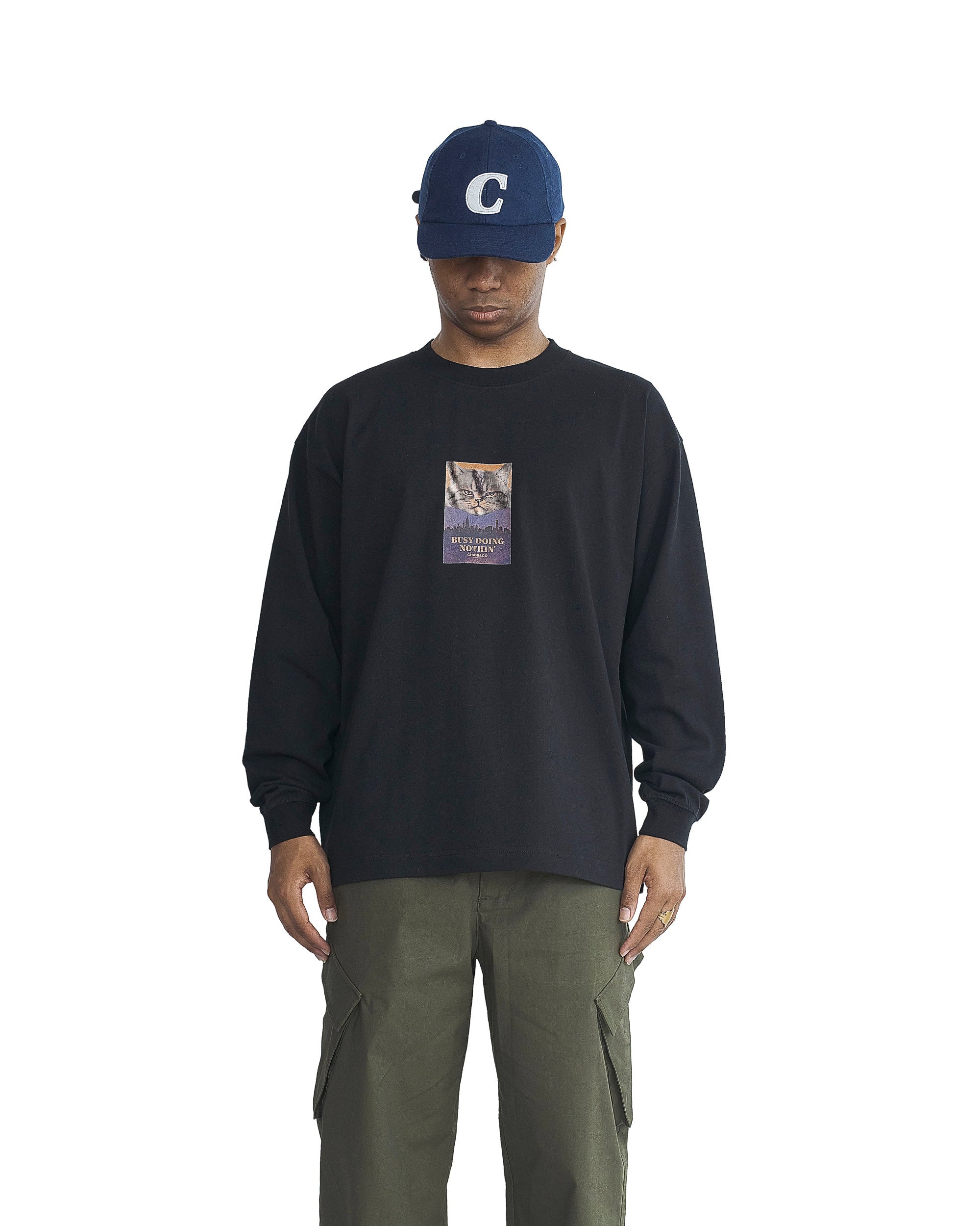 【9月初旬発売予定】CAT DOING NOTHING L/S TEE