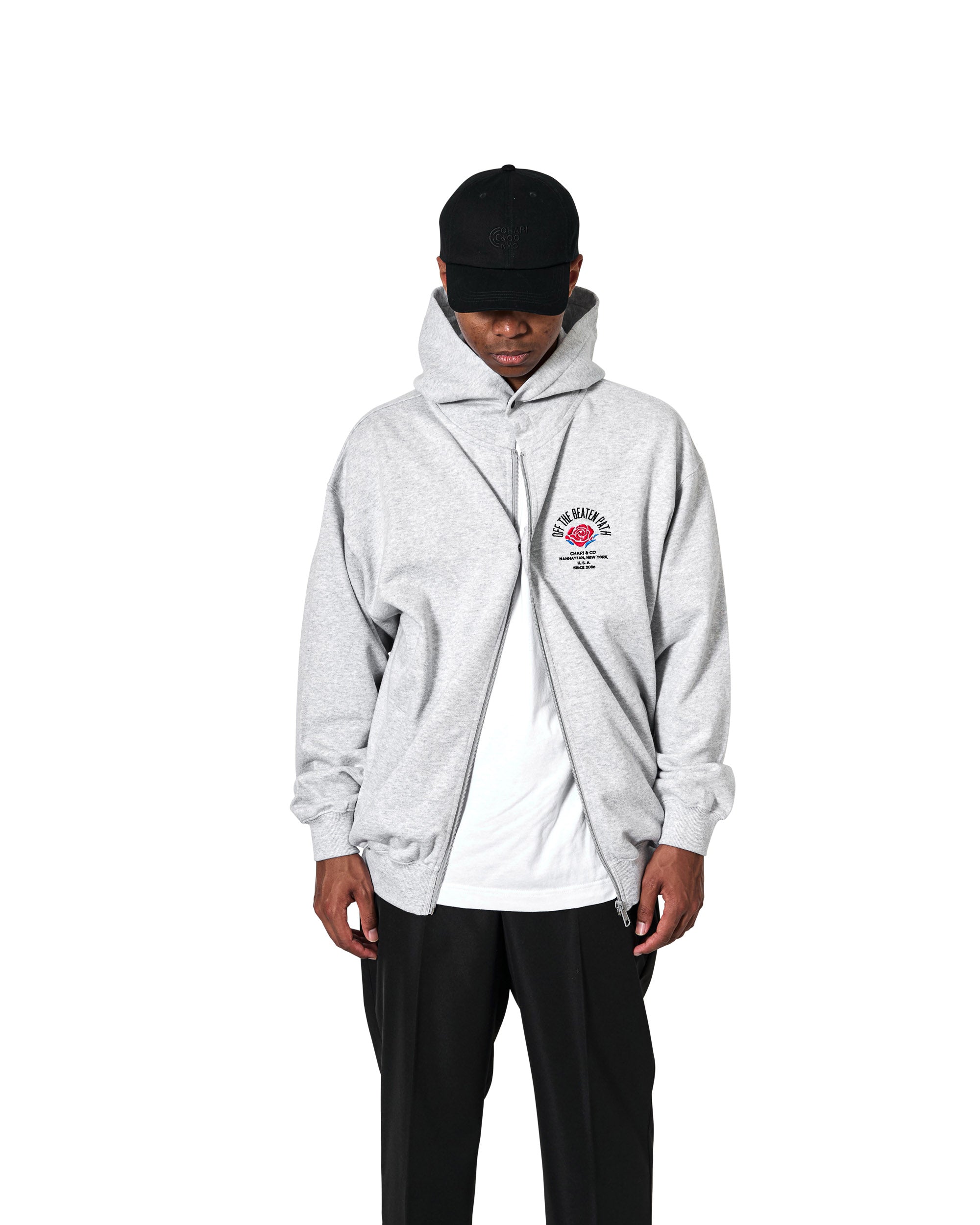 OFF THE BEATEN PATH ZIPUP HOODIE SWEATS
