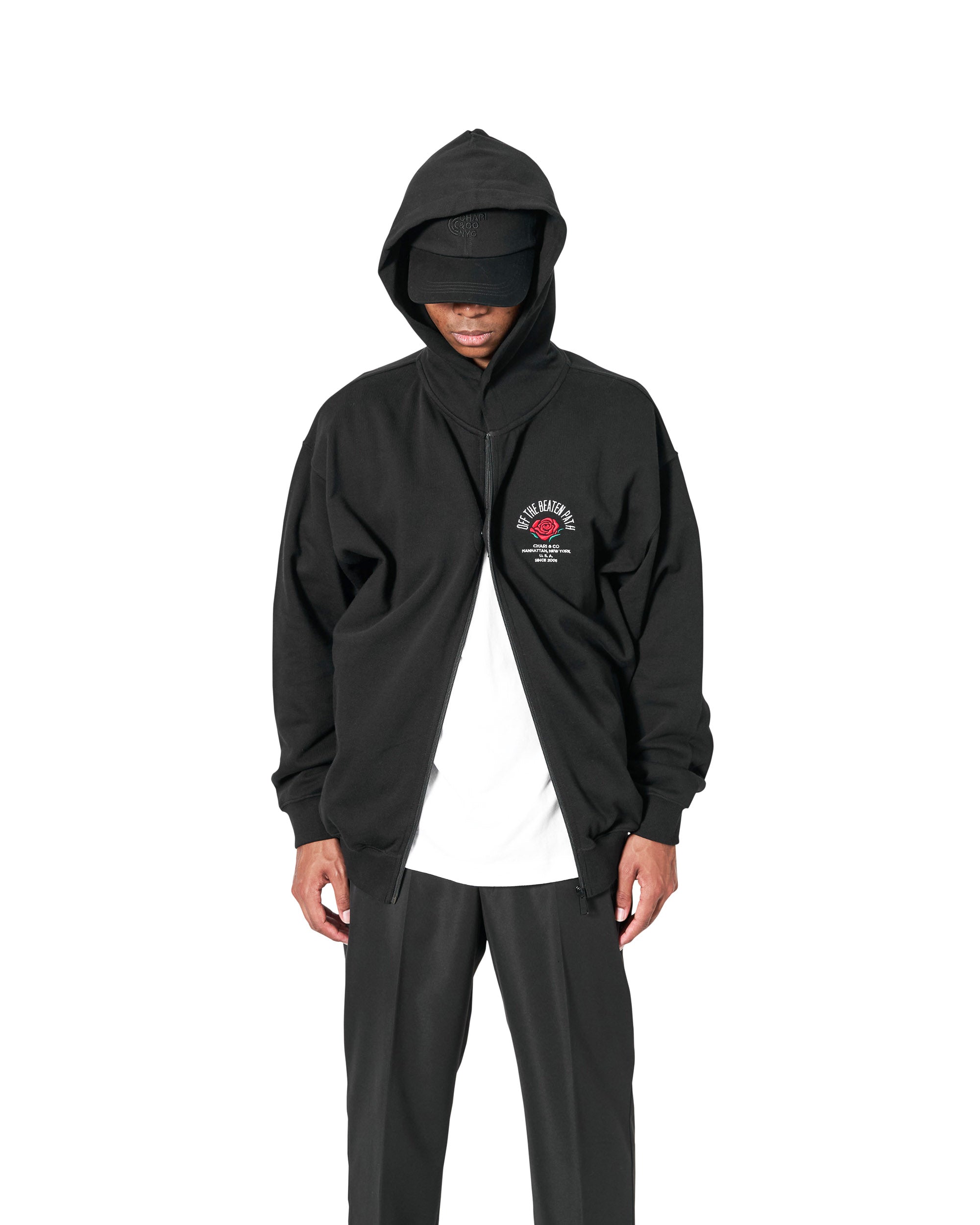 OFF THE BEATEN PATH ZIPUP HOODIE SWEATS