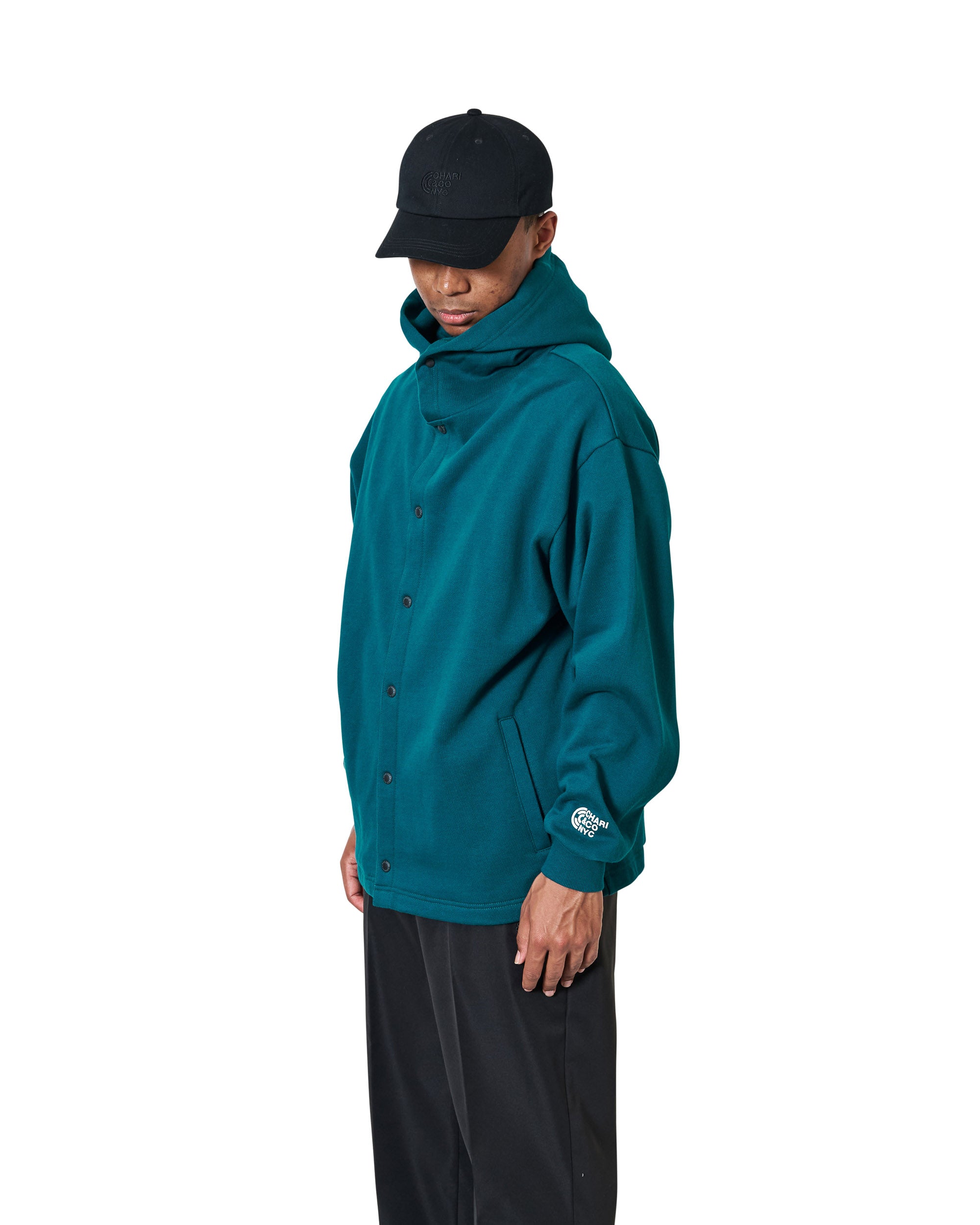 BUTTON DOWN HOODIE SWEATS