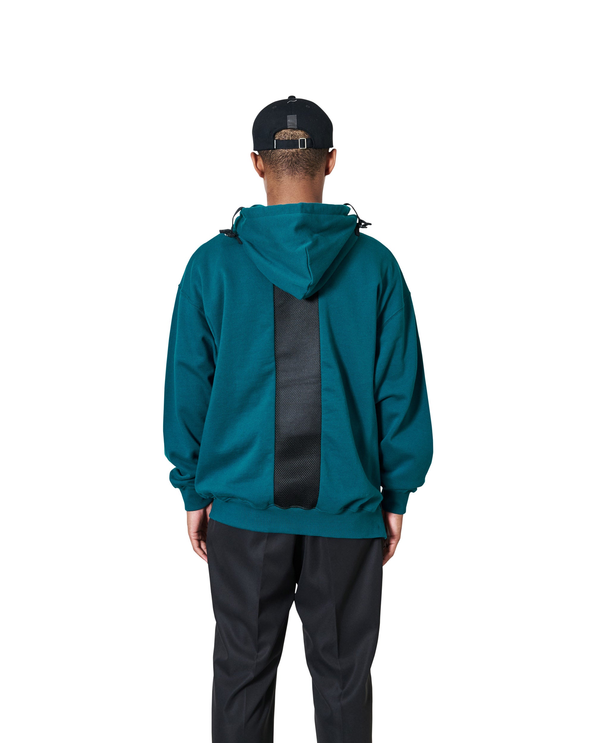 LOCATION LOGO VENTILATED HOODIE SWEATS