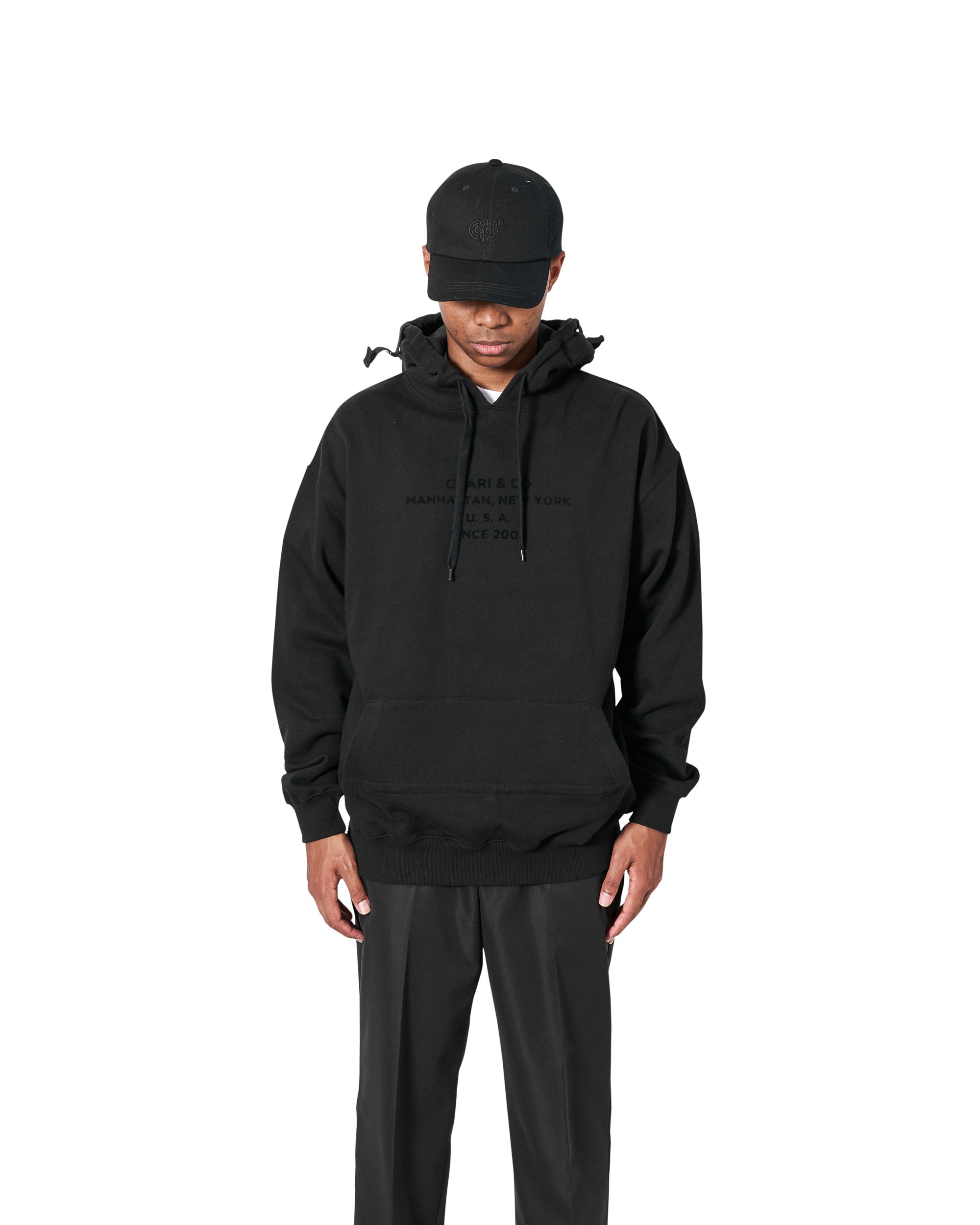 LOCATION LOGO VENTILATED HOODIE SWEATS