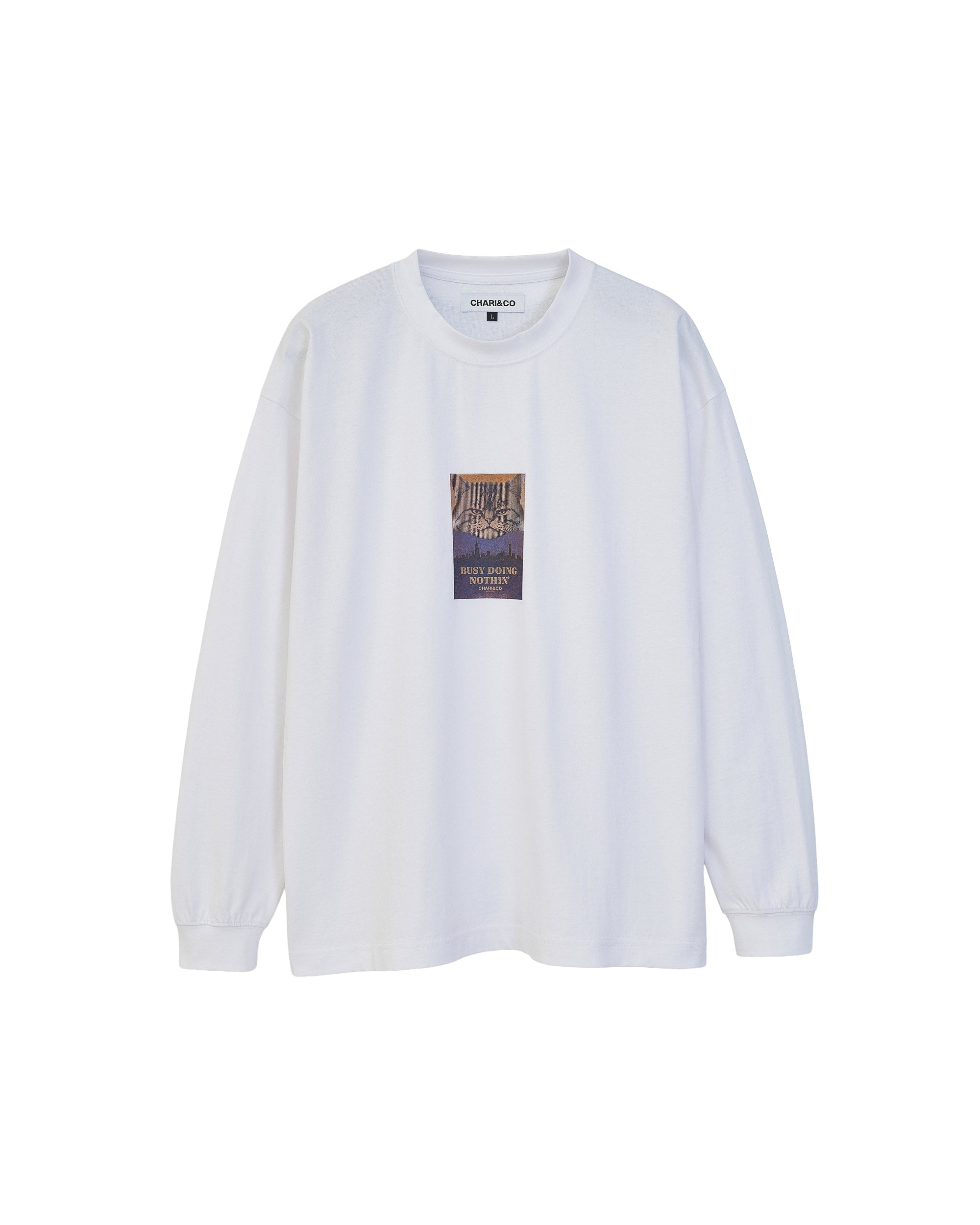 【9月初旬発売予定】CAT DOING NOTHING L/S TEE
