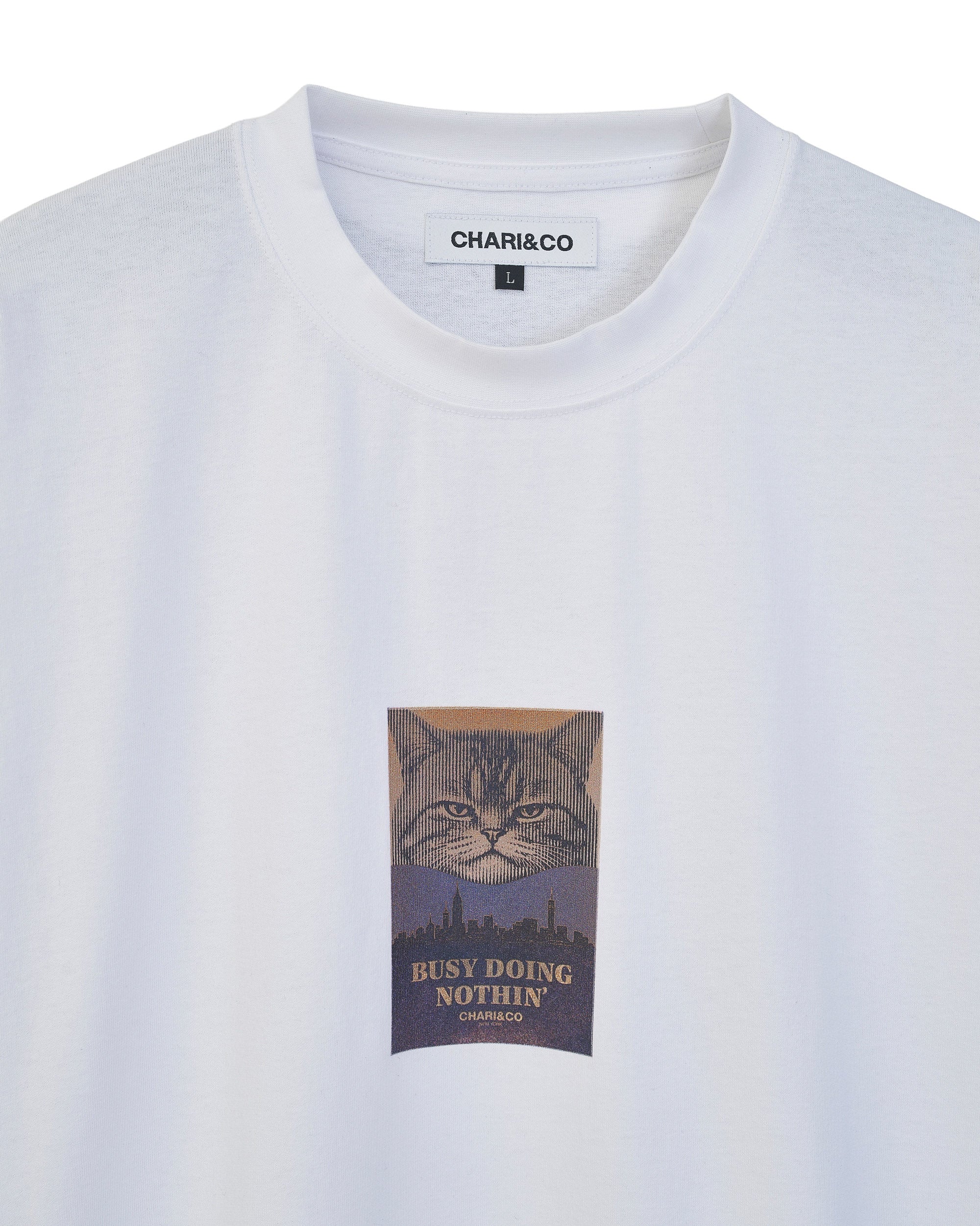 【9月初旬発売予定】CAT DOING NOTHING L/S TEE