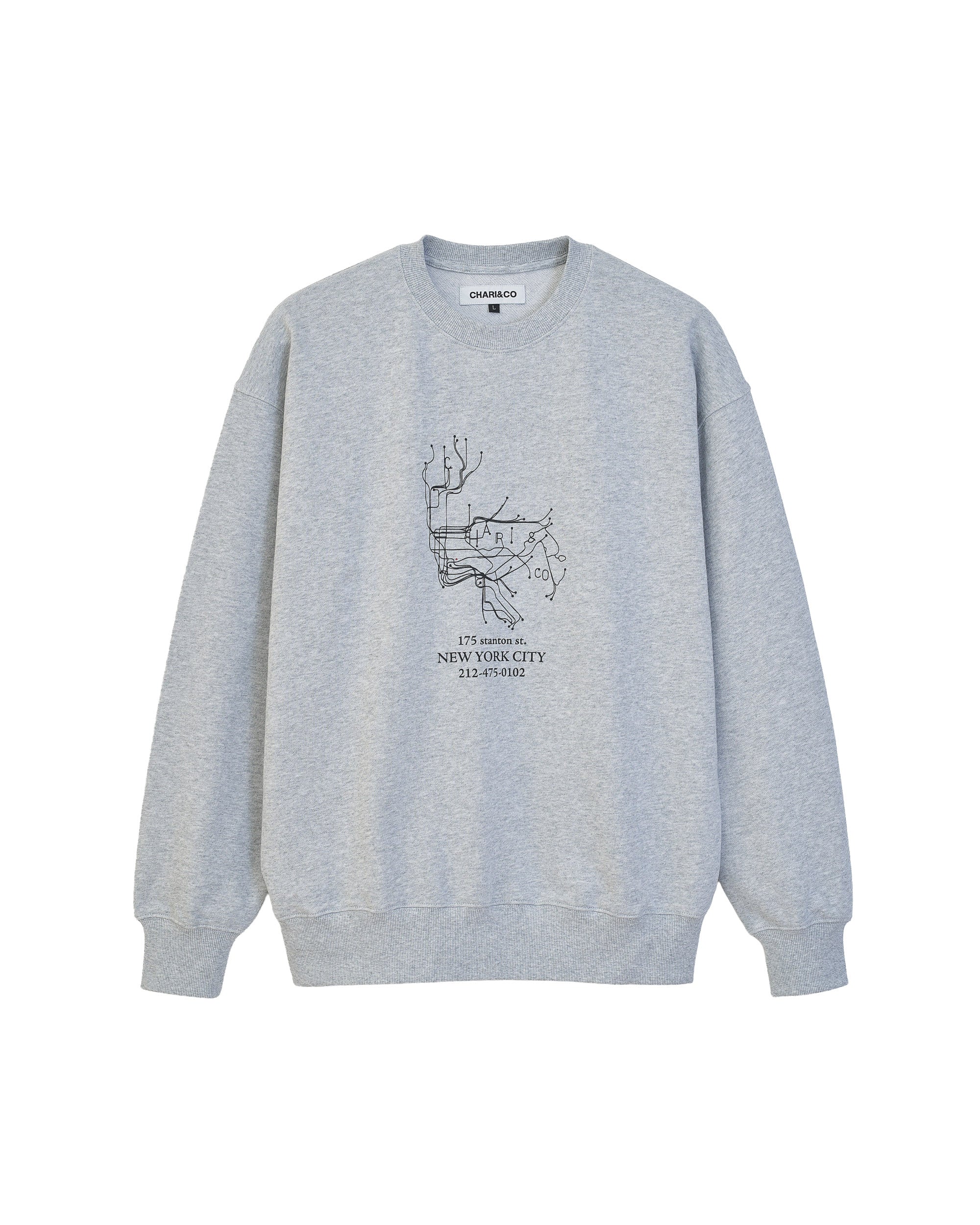 【9月初旬発売予定】CHARI METRO MAP SWEATS