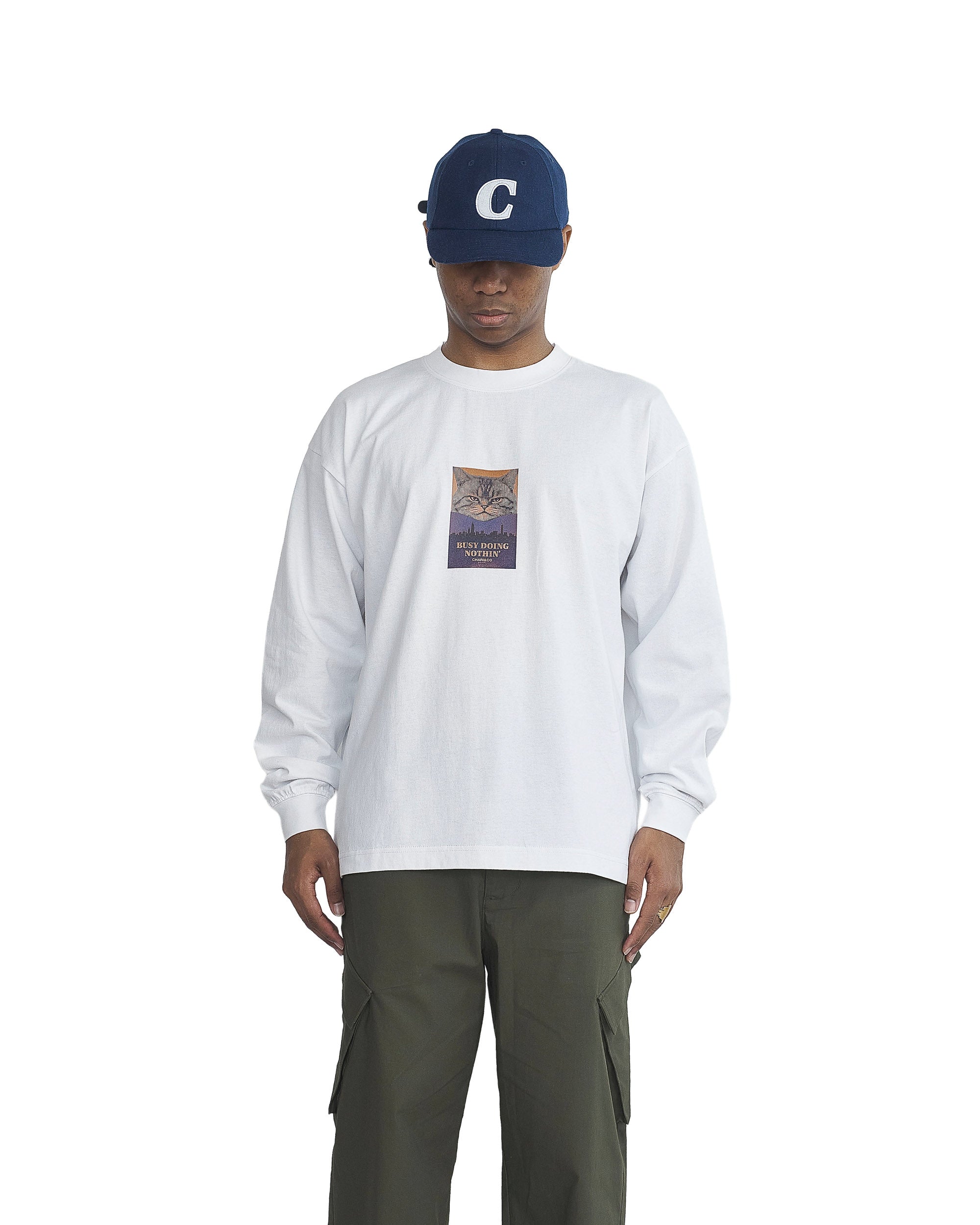 【9月初旬発売予定】CAT DOING NOTHING L/S TEE