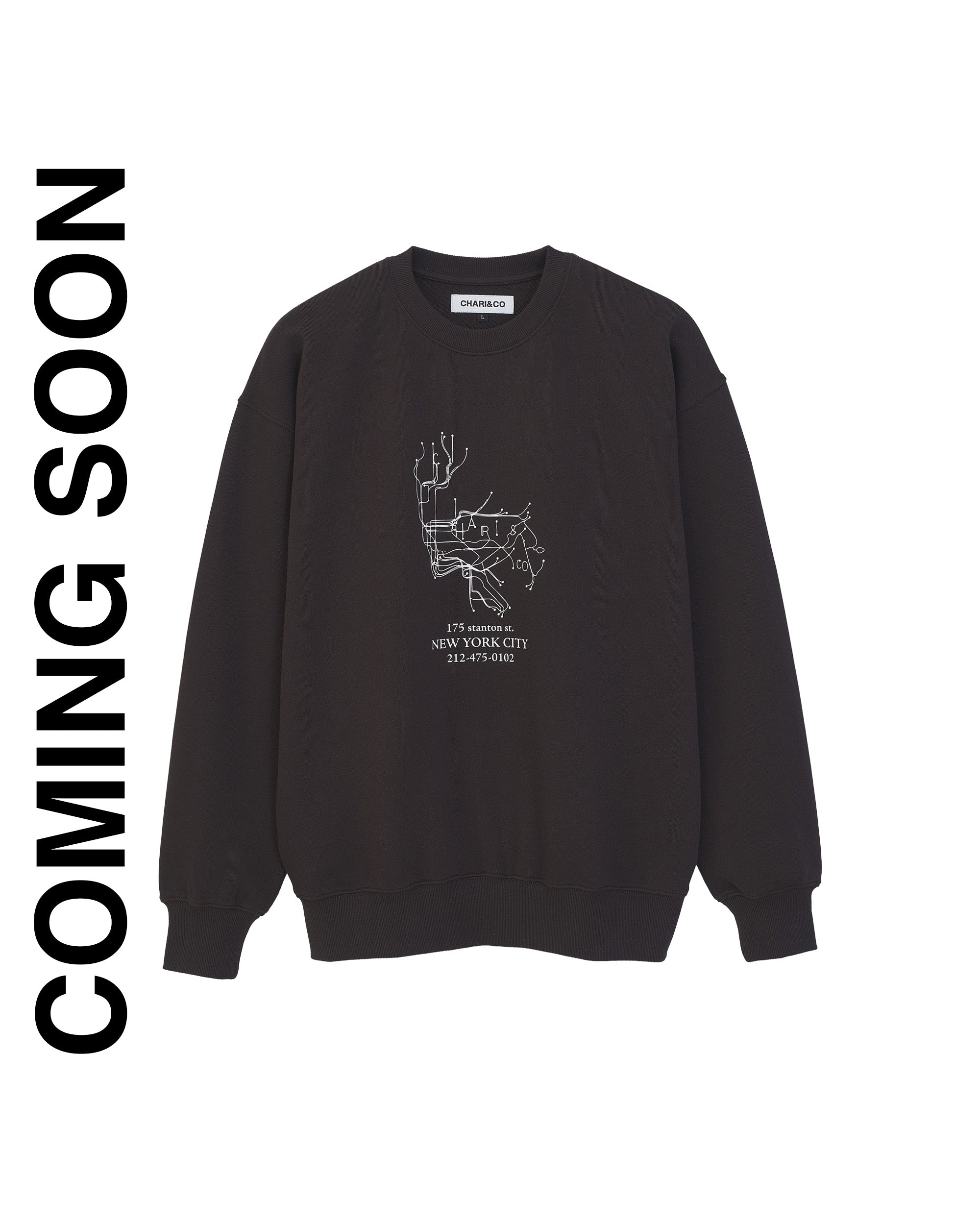 【9月初旬発売予定】CHARI METRO MAP SWEATS